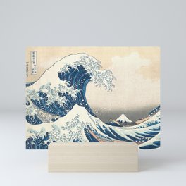 The Great Wave Off Kanagawa by Katsushika Hokusai Thirty Six Views of Mount Fuji - The Great Wave Mini Art Print