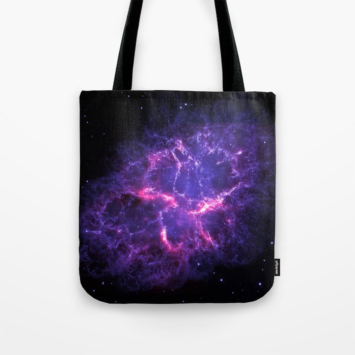 Purple Crab Nebula Tote Bag