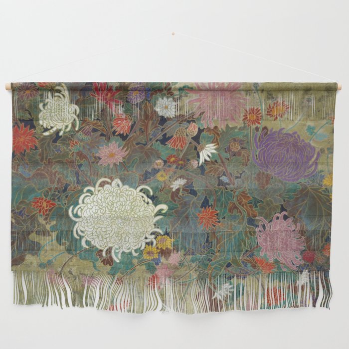 flower【Japanese painting】 Wall Hanging