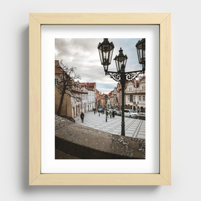 Prague Square Recessed Framed Print