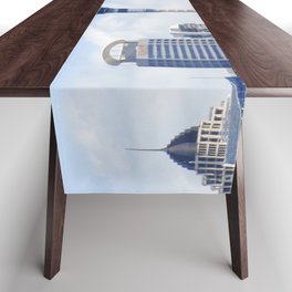New Zealand Photography - Sky Tower In The Center Of Auckland Table Runner