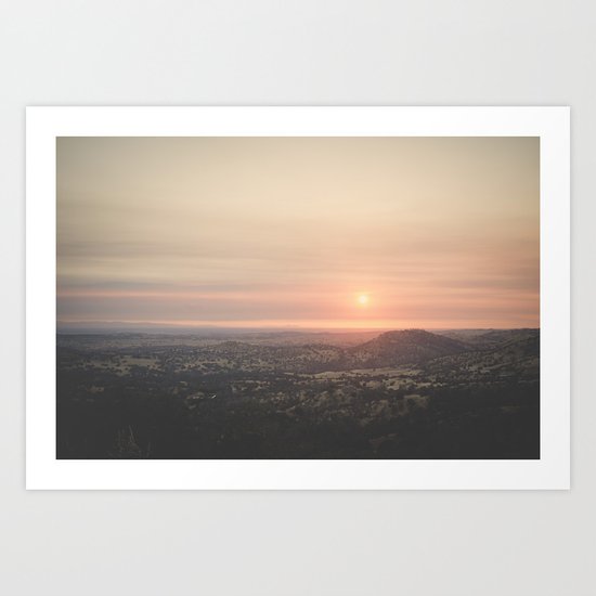 Californian Sunset Art Print