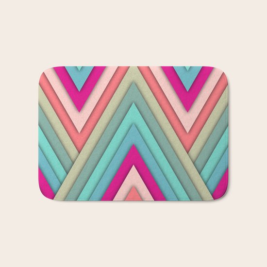 triangles pop Bath Mat