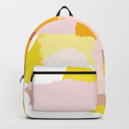 Rayons de Soleil Backpack | Quartz, Yellow, Warmcolors, Pink, Rose, Digital, Energy, Art, Bold, Abstract 