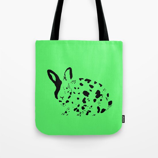 Harlequin Rabbit Spots Tote Bag