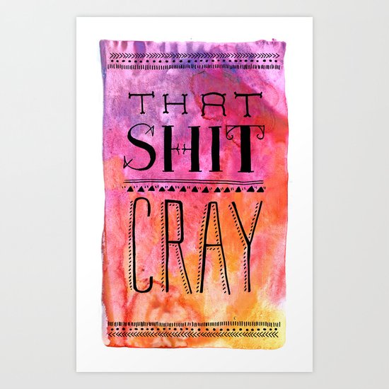Cray Art Print