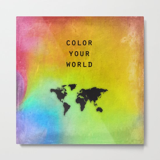 Color Your World Metal Print