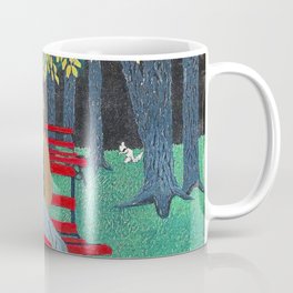 African American Masterpiece 'Man on a Bench' by Horace Pippin Coffee Mug
