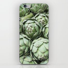 Artichoke vegetable green art print- farmersmarket stand in France - food and travel photography iPhone Skin