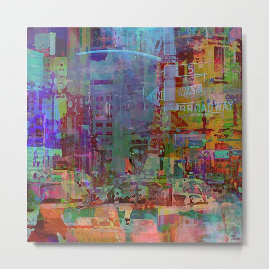 Somewhere in the city Metal Print