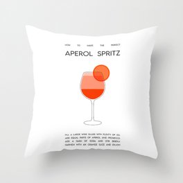 How to make the perfect Aperol Spritz  Throw Pillow