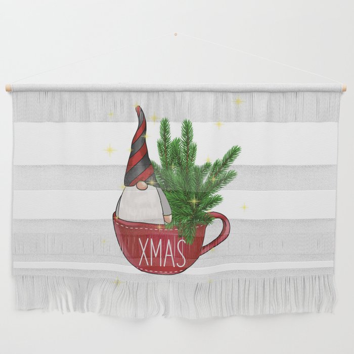 Santa in a Cup! Wall Hanging