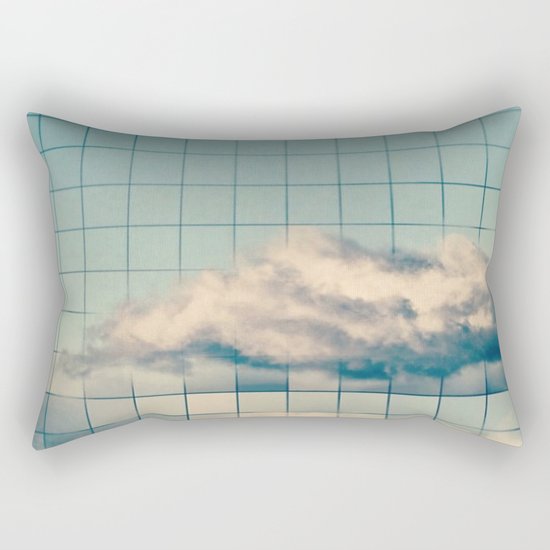 Grid Cloud Rectangular Pillow