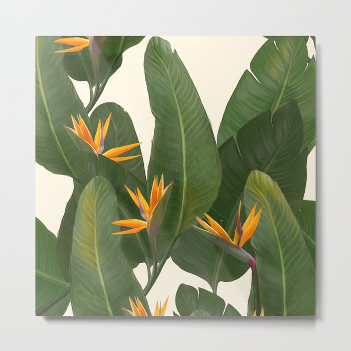 tropical floral Metal Print