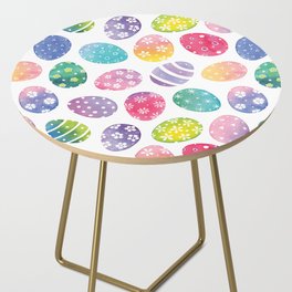 Watercolour Easter egg Pattern Side Table