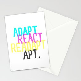 Adapt React Readapt Apt Stationery Cards