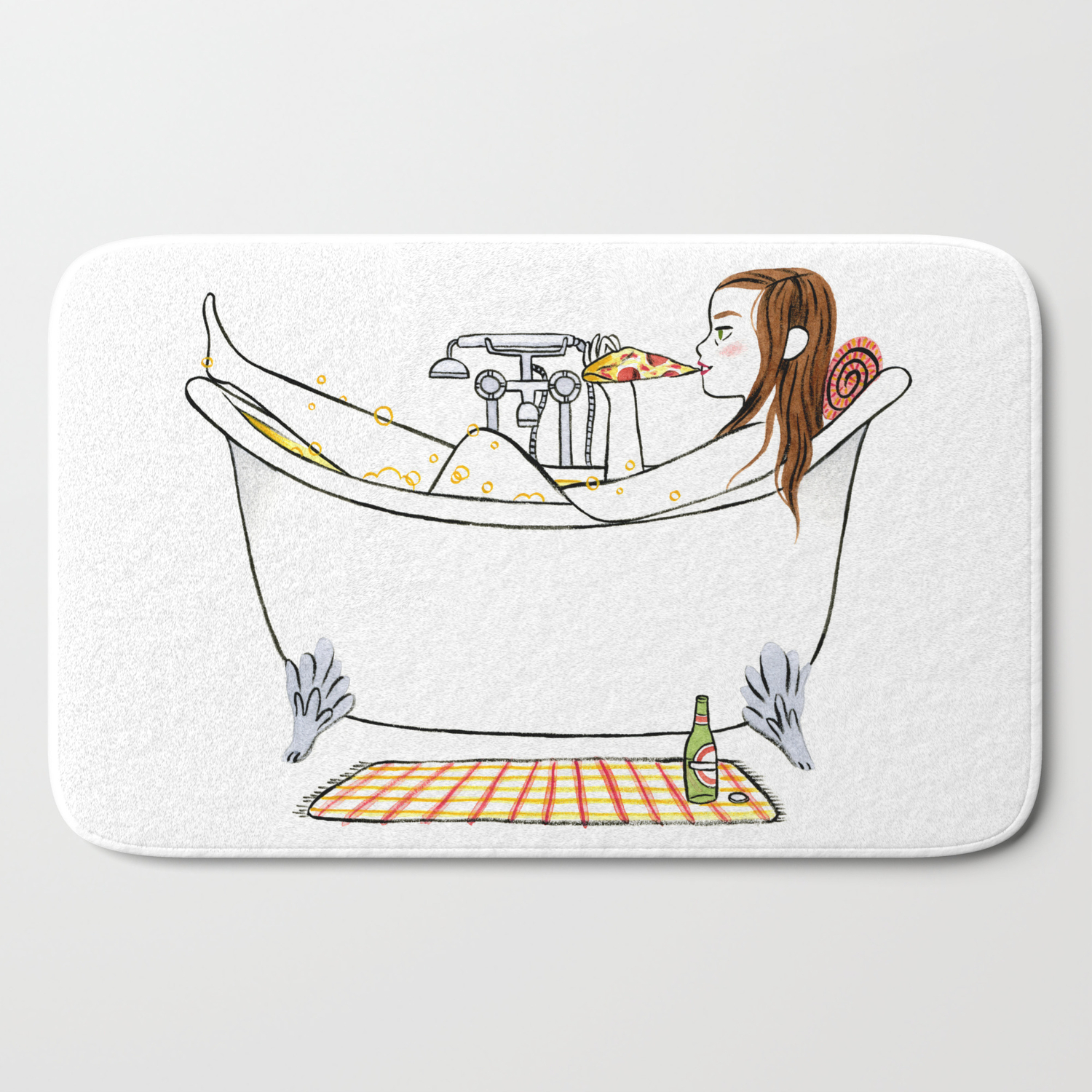 Clean Eating Bath Mat By Juliabe Society6,Crispy Tempura Batter Recipe