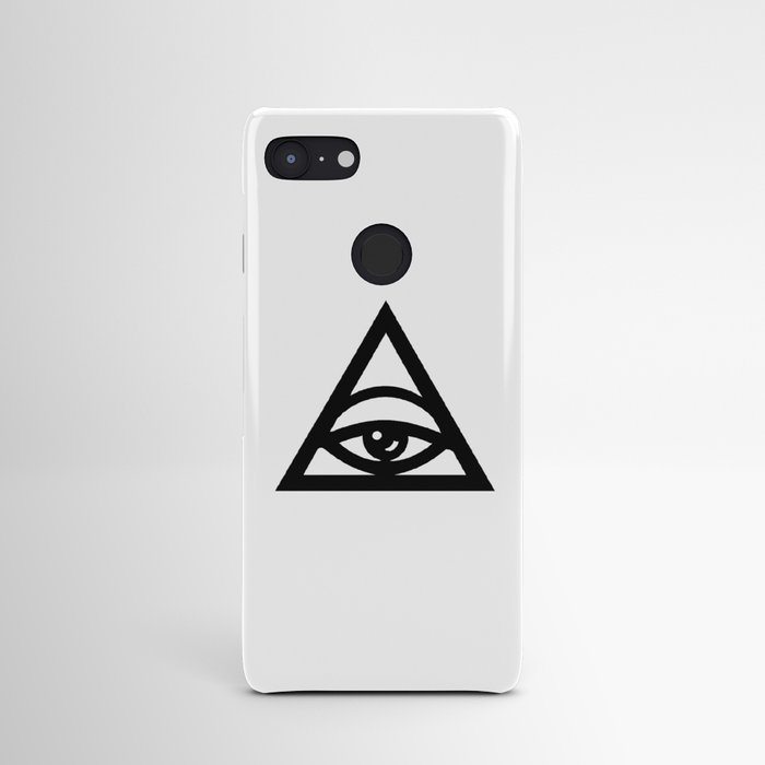 Tired illuminati eye pyramid Android Case