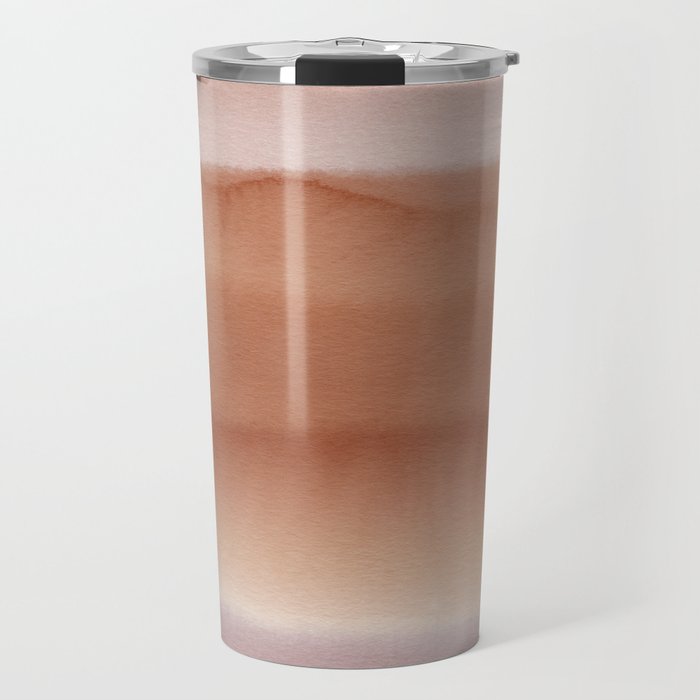 Subtle Layers Pink and Caramel Travel Mug