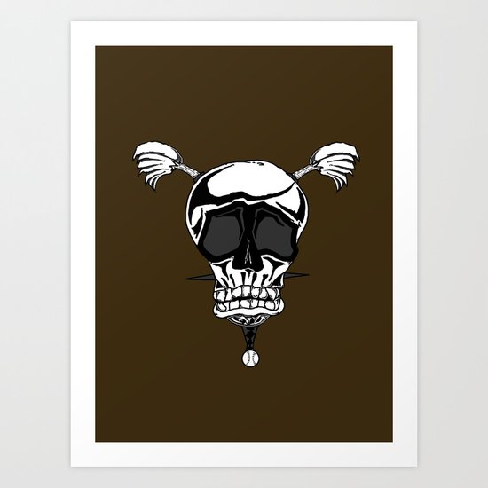 Baseball Skulls and Trebuchet's Art Print