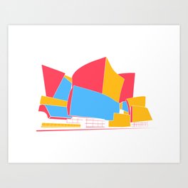Concert Hall - Los Angeles - California - Frank Gehry Art Print
