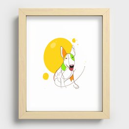 Bull terrier Recessed Framed Print