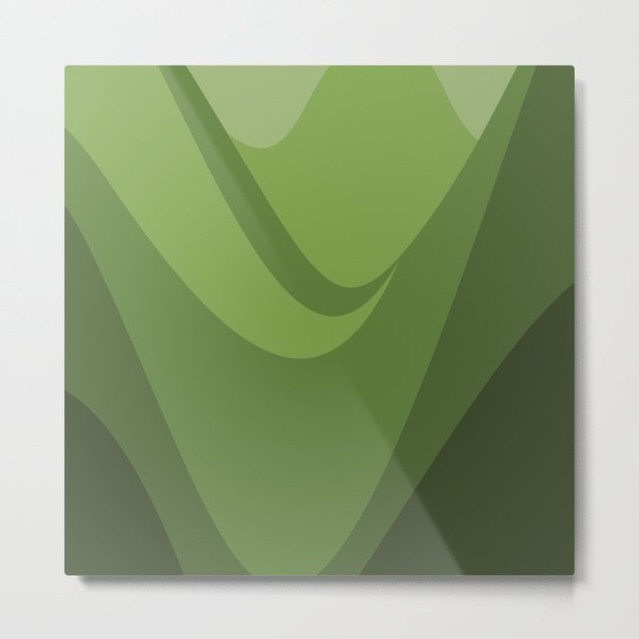 Green leaf valley Metal Print