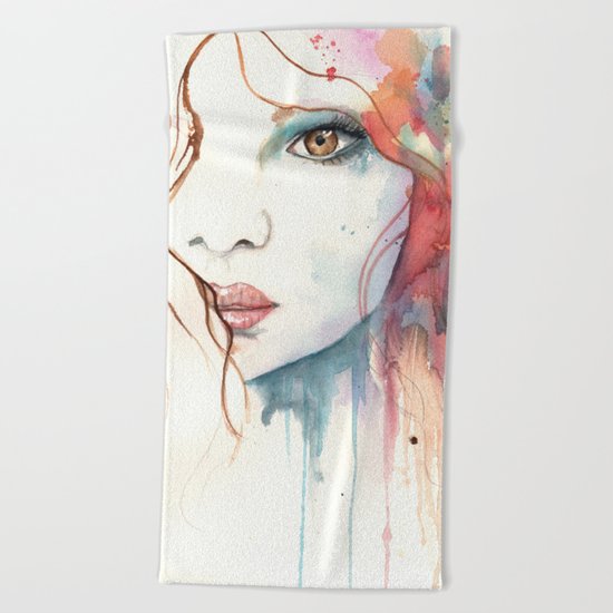 Girl ASD 01 Beach Towel