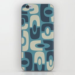 Colorful Mid-Century Modern Cosmic Abstract 390 iPhone Skin