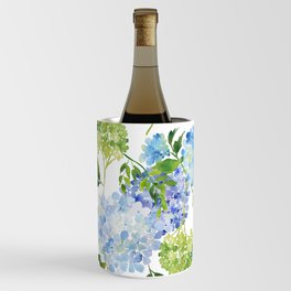 Blue Hydrangea Flowers Wine Chiller