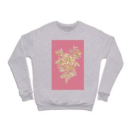 Winter Flower Bouquet - Pink Crewneck Sweatshirt