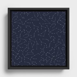 Zodiac Constellations  Framed Canvas