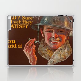 Chesterfield Cigarettes 15 Cents, Mild? Sure and Yet They Satisfy, 1914-1918 by Joseph Christian Leyendecker Laptop Skin