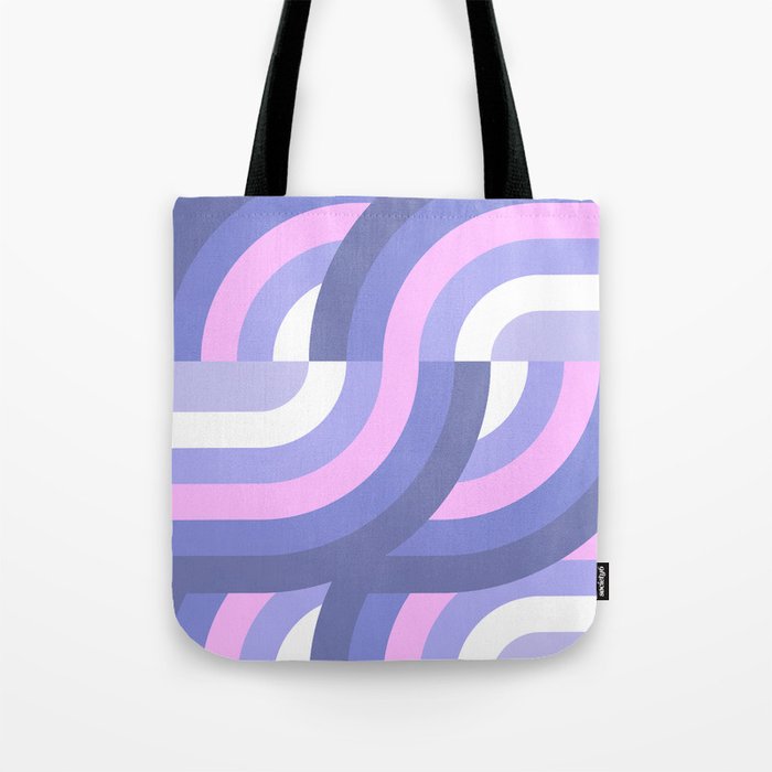 Very Pery Connecting Rainbow Pattern  Tote Bag