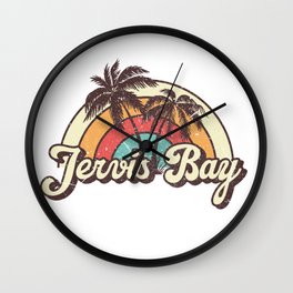Jervis Bay beach city Wall Clock
