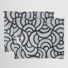 wavy grey Placemat