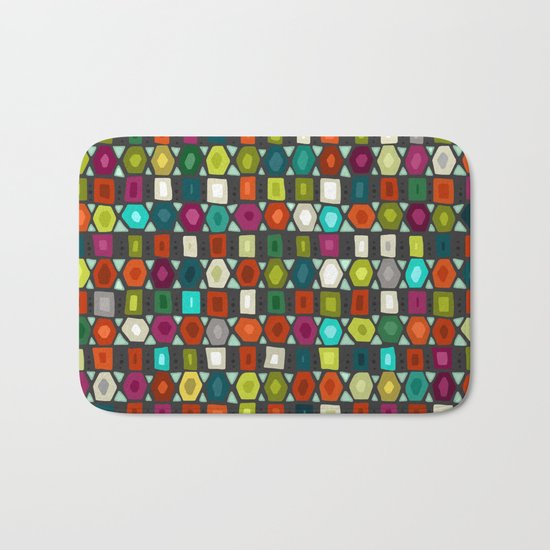 hex strip jet Bath Mat