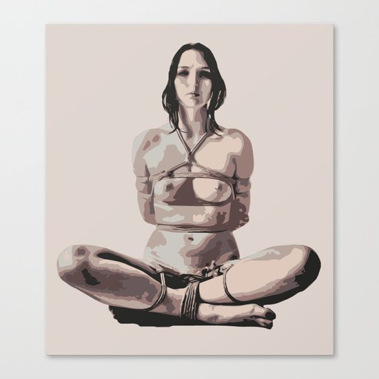 Shibari Girl Canvas Print