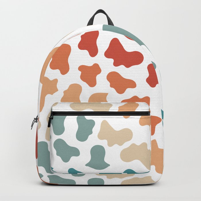 Retro Rainbow Cow Pattern Backpack