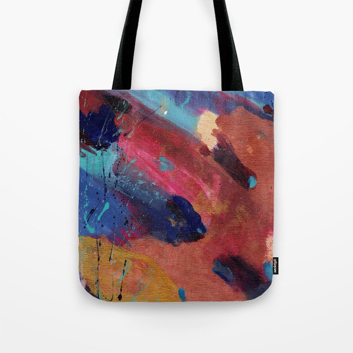 New Beginnings - Mixed Media Painting -Abstract Art Tote Bag