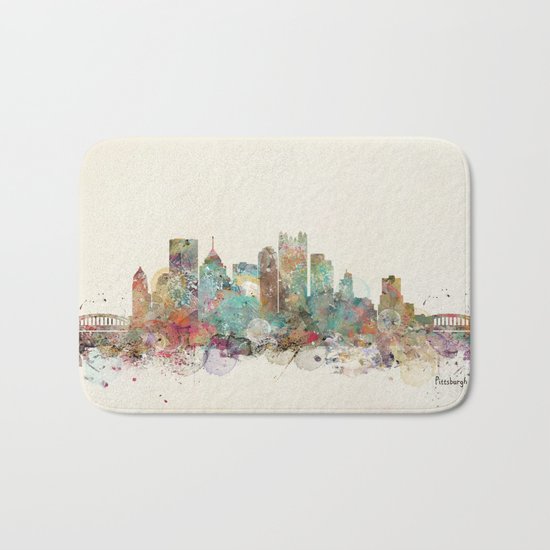 pittsburgh pennsylvania Bath Mat
