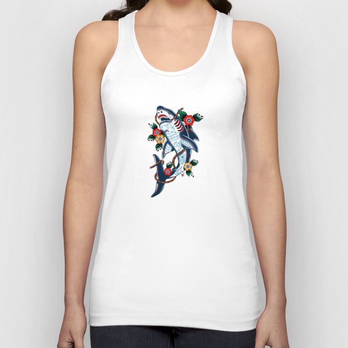 SHARK TRADITIONAL TATTOO Tank Top