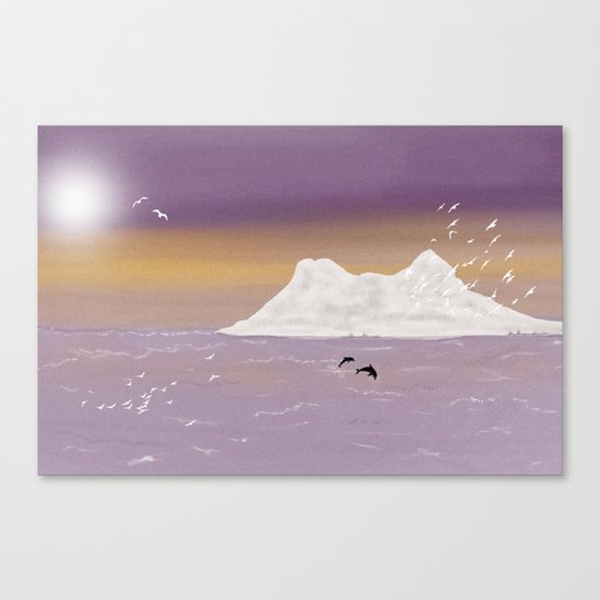 Flight of the Gulls Canvas Print