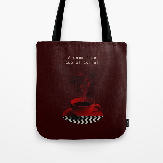 "Twin Peaks" - A damn fine cup of coffee Tote Bag