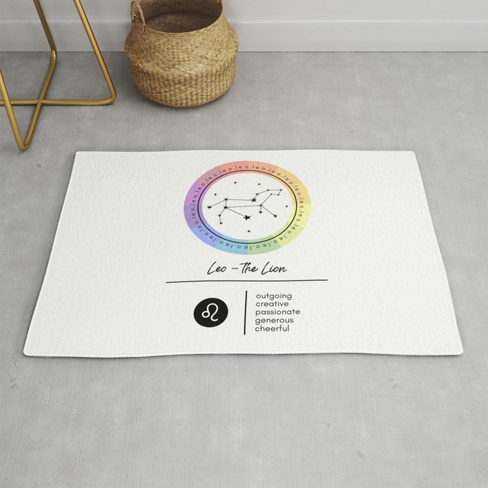 Leo Zodiac | Color Wheel Rug