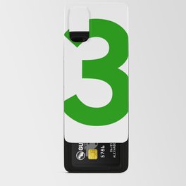 Number 3 (Green & White) Android Card Case