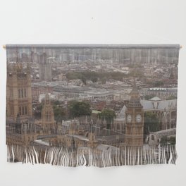 Great Britain Photography - Big Ben Under The Gray Sky Wall Hanging