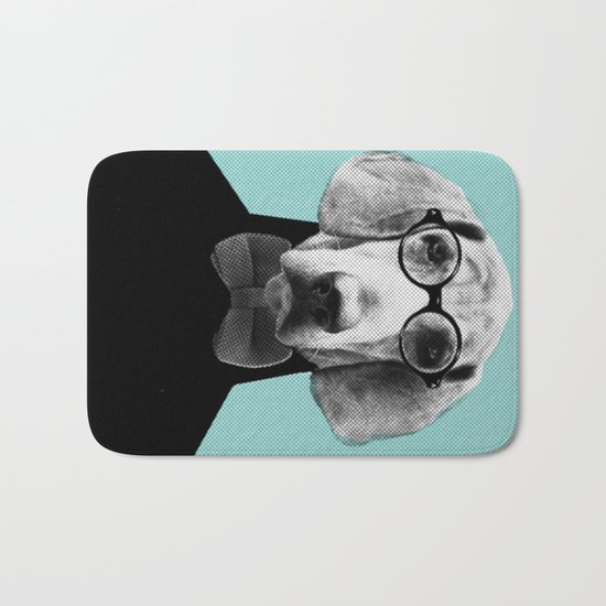 Mr Italian Bloodhound the Hipster Bath Mat
