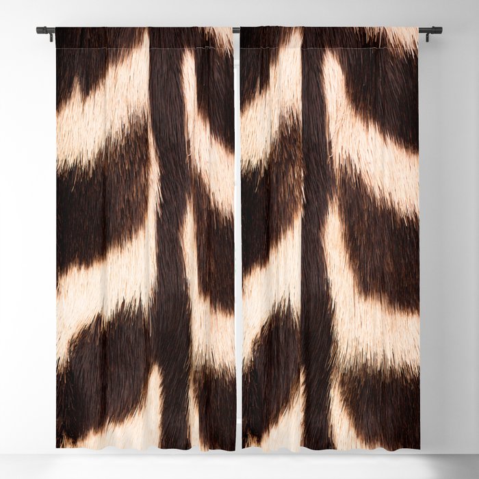 Zebra - zebra stripes -zebra skin - genuine - beautiful  Blackout Curtain