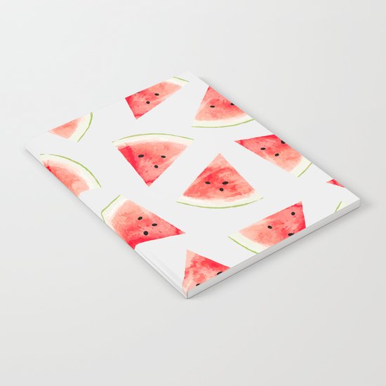 Watercolor Watermelon Pattern #society6 #buyart #decor Notebook